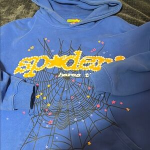 Blue Spider Graphic Hoodie